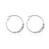 Alloy Geometric Hollow Circle Electroplating Women's Wrapped Beaded Earrings