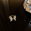 Alloy Geometric Inlaid Zircon Women's Ring Luxury Jewelry