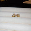Alloy Geometric Inlaid Zircon Women's Ring Luxury Jewelry