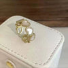 Alloy Geometric Inlaid Zircon Women's Ring Luxury Jewelry