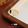 Alloy Geometric Inlaid Zircon Women's Ring Luxury Jewelry