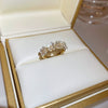 Alloy Geometric Inlaid Zircon Women's Ring Luxury Jewelry