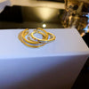 Alloy Geometric Inlaid Zircon Women's Ring Luxury Jewelry