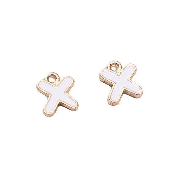 Alloy Geometric Irregular Alphabet Beads Handmade Bracelet Jewelry Accessories