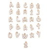 Alloy Geometric Irregular Alphabet Beads Handmade Bracelet Jewelry Accessories