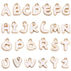 Alloy Geometric Irregular Alphabet Beads Handmade Bracelet Jewelry Accessories