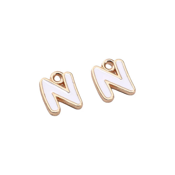 Alloy Geometric Irregular Alphabet Beads Handmade Bracelet Jewelry Accessories