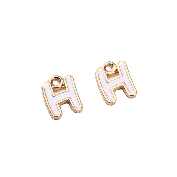Alloy Geometric Irregular Alphabet Beads Handmade Bracelet Jewelry Accessories