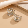 Alloy Geometric Irregular Open Lava Ring For Women With Electroplating Treatment
