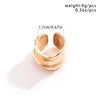 Alloy Geometric Irregular Open Lava Ring For Women With Electroplating Treatment