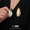 Alloy Geometric Irregular Oval Exaggerated Sophisticated Style Electroplating Brooch For Women