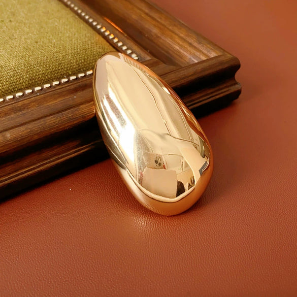 Alloy Geometric Irregular Oval Exaggerated Sophisticated Style Electroplating Brooch For Women