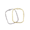 Alloy Geometric Irregular Rectangular Love Pendant Handmade Ear Jewelry Accessories With Electroplating