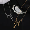 Alloy Geometric Irregular Water Drops Lava Electroplated Women's Clavicle Necklace