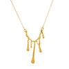 Alloy Geometric Irregular Water Drops Lava Electroplated Women's Clavicle Necklace