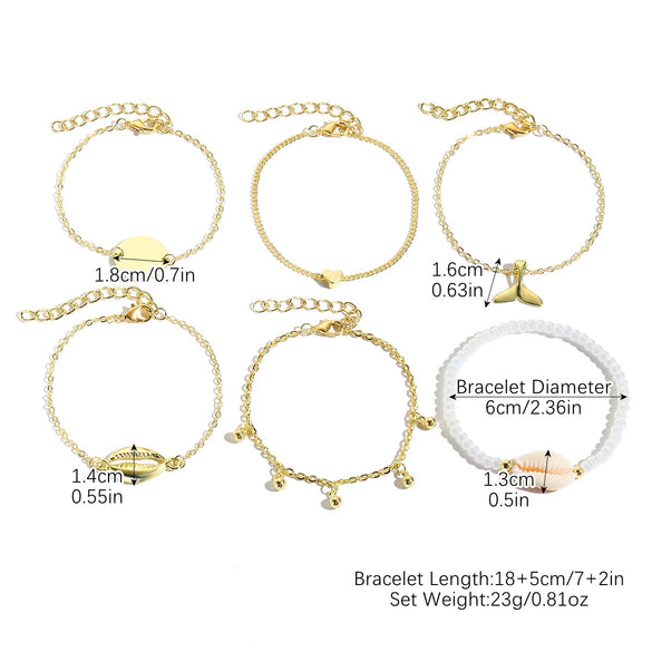 Alloy Geometric Kanklet For Women Bohemian Vintage Style