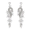 Alloy Geometric Leaves Diamond Earrings For Women