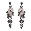 Alloy Geometric Leaves Diamond Earrings For Women