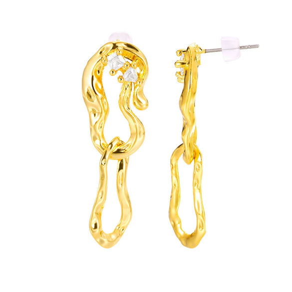 Alloy Geometric Light Luxury Women's Earrings Jewelry Piercing