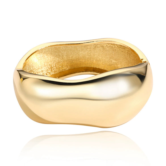 Alloy Geometric Metal Bracelets Electroplated Diamondencrusted Multilayered Glossy Hollow Open For Women