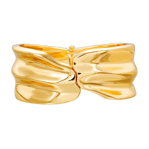 Alloy Geometric Metal Bracelets Electroplated Diamondencrusted Multilayered Glossy Hollow Open For Women