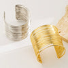 Alloy Geometric Metal Hollow Wire Drawing Electroplating Women's Personality Bracelet