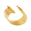 Alloy Geometric Metal Hollow Wire Drawing Electroplating Women's Personality Bracelet