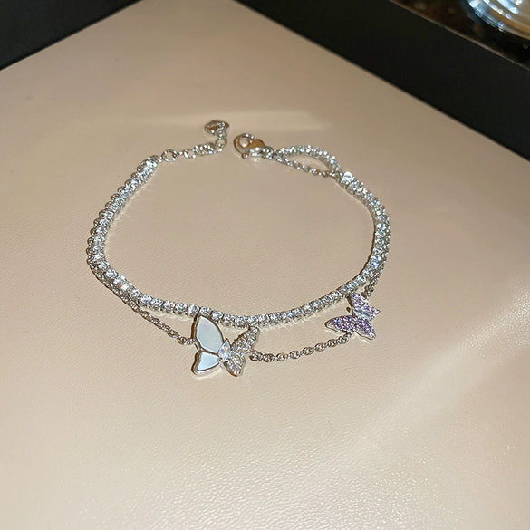 Alloy Geometric Microinlay Zircon Women's Bracelet