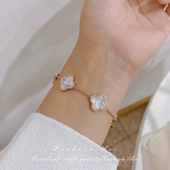 Alloy Geometric Microinlay Zircon Women's Bracelet