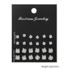 Alloy Geometric Micropaved Women's Earring Set