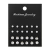 Alloy Geometric Micropaved Women's Earring Set