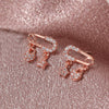 Alloy Geometric Micropaved Zircon Electroplated Paperclip Bracelet For Women