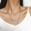 Alloy Geometric Micropaved Zircon Electroplated Paperclip Bracelet For Women