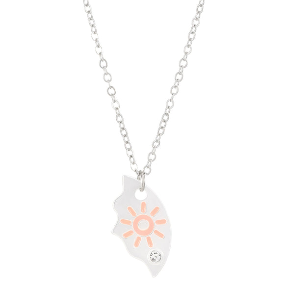 Alloy Geometric Minimalist Electroplated Twopiece Set Necklace With Stars Moon And Sun Splicing