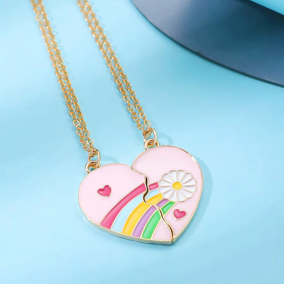 Alloy Geometric Minimalist Electroplated Twopiece Set Necklace With Stars Moon And Sun Splicing