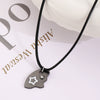 Alloy Geometric Minimalist Electroplated Twopiece Set Necklace With Stars Moon And Sun Splicing