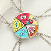 Alloy Geometric Minimalist Electroplated Twopiece Set Necklace With Stars Moon And Sun Splicing