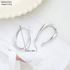 Alloy Geometric Mobius Earrings With Electroplating For Women