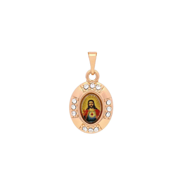 Alloy Geometric Niche Style Electroplated Microinlaid Zircon Necklace Pendant