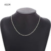 Alloy Geometric Nk Chain Necklace Jewelry Electroplating For Men And Women