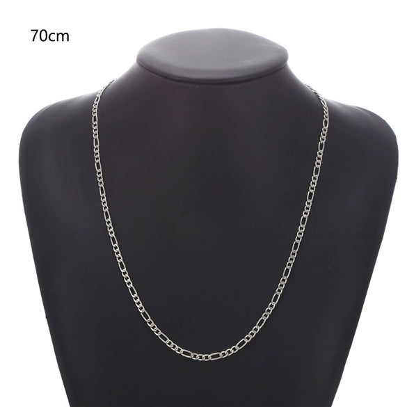 Alloy Geometric Nk Chain Necklace Jewelry Electroplating For Men And Women