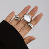 Alloy Geometric Open Ring For Ladies With Electroplating Treatment