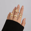 Alloy Geometric Open Ring For Ladies With Electroplating Treatment
