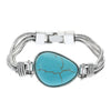 Alloy Geometric Oval Bracelet With Electroplating Design For Men And Women