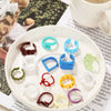 Alloy Geometric Painted Colorful Ring Unisex Retro Style