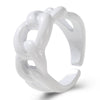 Alloy Geometric Painted Colorful Ring Unisex Retro Style