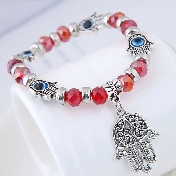 Alloy Geometric Palm Pendant Bracelet Jewelry Electroplated For Women