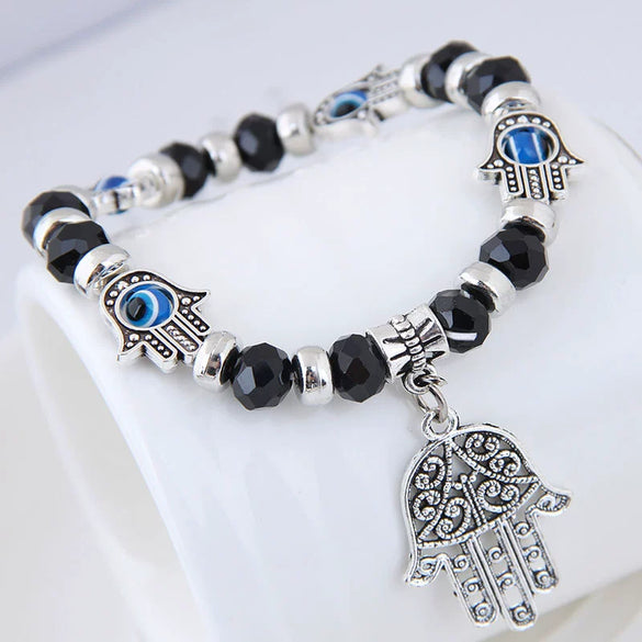 Alloy Geometric Palm Pendant Bracelet Jewelry Electroplated For Women