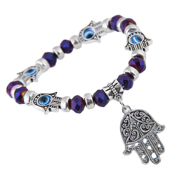 Alloy Geometric Palm Pendant Bracelet Jewelry Electroplated For Women
