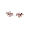 Alloy Geometric Pearl Earrings With 925 Silver Needle Electroplated For Girls